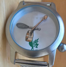 KOCHUHR UHR GASTRONOMIE STERNEKÜCHE EDELSTAHL - RARITÄT  FILIGRAN AKTEO NOMEUHR