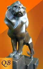 ART DECO BRONZE STATUEN LÖWEN