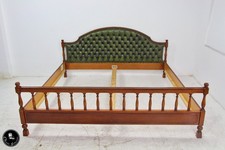 Chesterfield Bett Gestell Schlafbett Leder Antik Chippendale