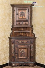 Voglauer Eckschrank Braun Antik Anno 1800 Bauernschrank Anrichte Küchenschrank