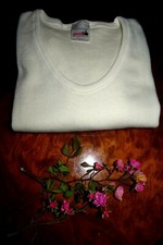 Halbarm Unterhemd Gr.L wollweiß Gesundheitswäsche SANITAS Schurwolle Angora edel