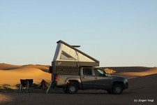 Gebrauchte Wohnkabine aus Aluminium für VW Amarok in einem sehr guten Zustand.