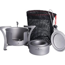 Alkoholkocher Spirituskocher Titan Camping Herd Wandern Ofen - Mini