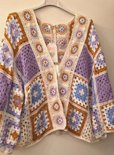 Häkeljacke crochet Boho Stil