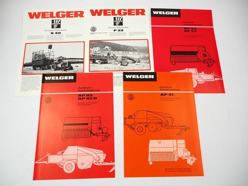 Original prospekt welger ap - original,