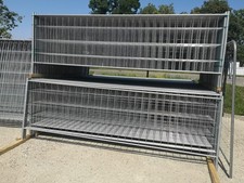 20 x Bauzaun halbhoch | TOP QUALITÄT | 3,43x 1,15m Mobilzaun 70 lfm | Versand 0€