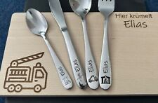 Kinderbesteck mit Gravur / Feuerwehr / Personalisiert mit Namen / Geschenkidee