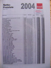 Knosti Gesamtkatalog Tonträgerzubehör 2004 Broschüre