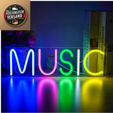 Musik Neon Schild Wanddekor