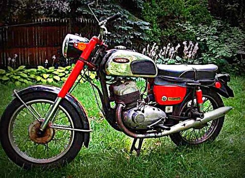 Blechschild jawa 250 - a4,