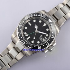 PARNIS Saphirglas Herren 40mm Automatische GMT Armbanduhren Uhren Watches