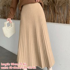 Damen Lang Swing Plissiert