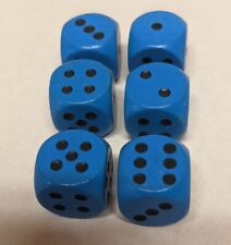 6 x Spielwürfel 16 mm Holzwürfel Knobel Würfel naturfarben Holz Spiele Spiel