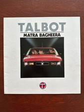 großer Prospekt / large brochure Talbot Matra Bagheera MY 1980