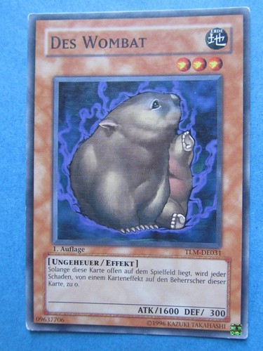 Yugioh des wombat - wombat,