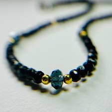 Schwarzer Onyx und Swarovski