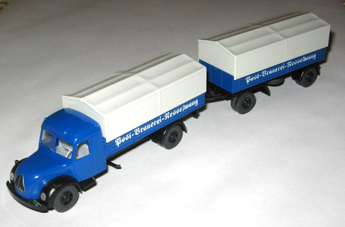 Wiking magirus lkw zug - h0, (l9)