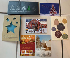 7 Weihnachtskarten mit Umschlag Set Klappkarten Grusskarten OHNE FOLIE