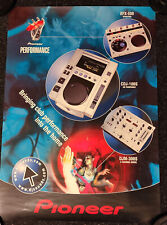 Pioneer CDJ 100 DJM 300 EFX 500 - Original Promo Poster RAR ! 