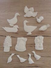 Sparpaket 106 - Dekoartikel - 13 Teile - Schrühware Keramik-Rohlinge