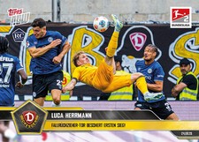 2025-26 Topps Now Bundesliga #9 Luca Herrmann Fallrückzieher Tor Dynamo Dresden