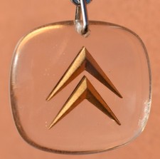 Alter Citroen Doppelwinkel Schlüsselanhänger-HY DS Ami Dyane Mehari-Pallas-CX