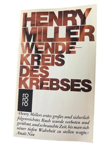 Henry miller wendekreis des - henry,