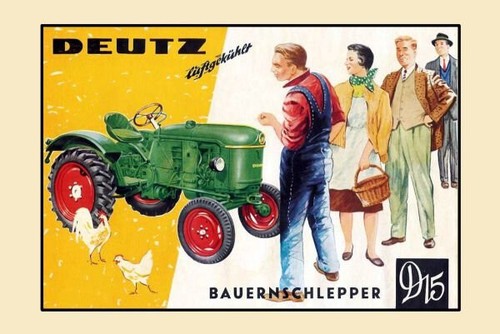 Blechschild 30x40 deutz 15 - 30x40,