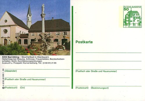 Bildpostkarte bad - bildpostkarte,
