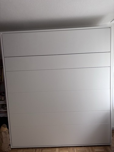 Wandbett schrankbett weiß - wandbett/schrankbett,