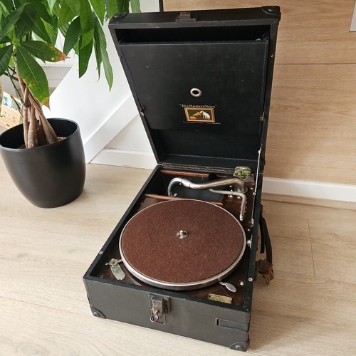 Antikes hmv grammophon tragbar - hmv,