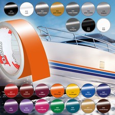 (1,69€/m) Zierstreifen Folie RAL-Töne 120 Farben Boot Auto 10m x 30-60mm breit