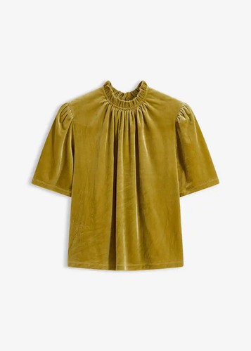Samtshirt 38 gold damen - gr.,