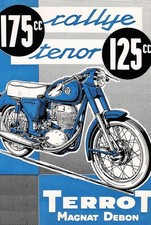 Blechschild TERROT 30 x 20 cm Metallschild Vintage Nostalgie Motorrad (037960)