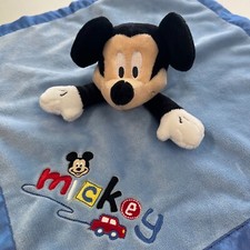 DISNEY MICKY MAUS Schnuffeltuch Junge  Schmusetuch blau Kuscheltuch MICKEY NEU