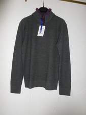 Wollpullover, französische Mode, Nodus Herren Pullover, Gr. M, Grau, NP 135€