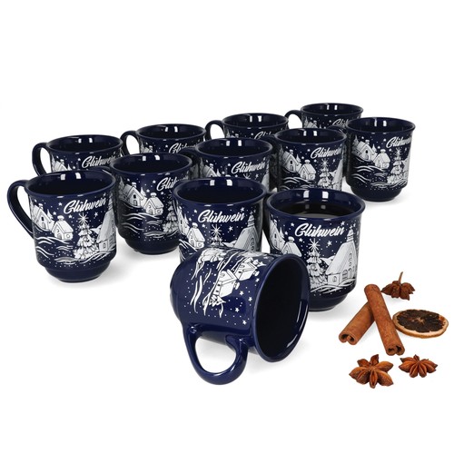 Glühweinbecher blau 2l - 12,