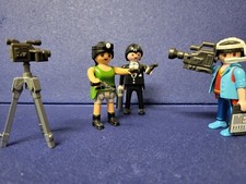 Playmobil Lara Croft James Bond Kameramann Kamera Stativ Costum