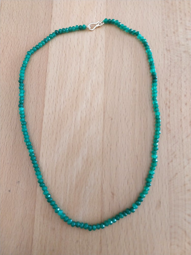 Jade kette facettiert 46 cm - facettiert,,