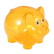 Nettes Plastik Schwein Klares