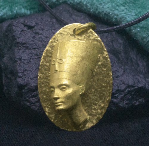 Nofretete bronze anhänger - nofretete,