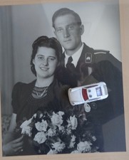 um 1940 Hochzeitsfoto Soldat