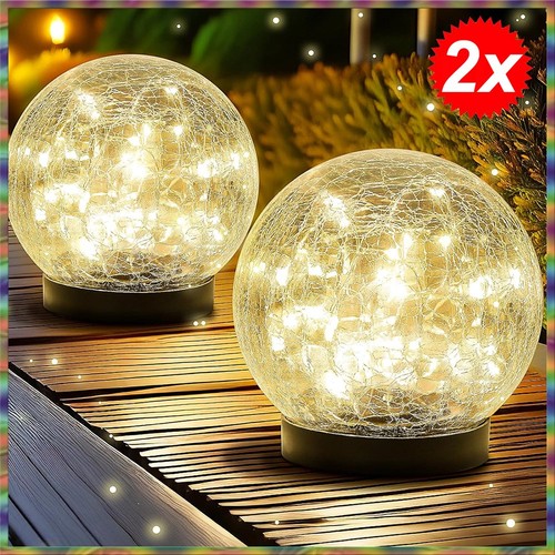 Led solar gartenleuchte - 2x,