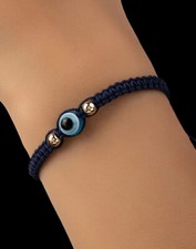 Makramme Armband Evil Eye