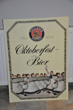 Altes Brauereischild,Oktoberfestbier,Paulaner München,Reklameschild Brauerei