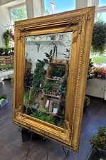 goldener Spiegel Nr. 3 ca Maße 1,24 x 94 Barockspiegel