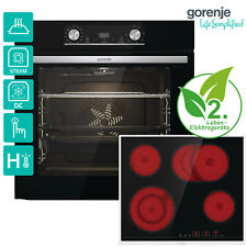 Backofenset Herd-Set  Teleskopauszug GORENJE Black Steam Set RO_BLACKSTEAMSET_R