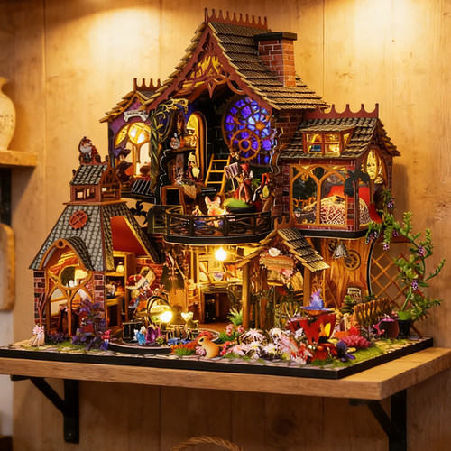 Diy magische haus miniatur - haus,