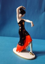 Tänzerin Frau Porzellan Figur Limbach Art Deco