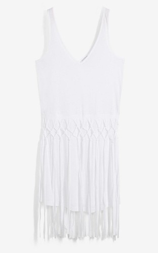 Strandkleid mit fransen - strandkleid,